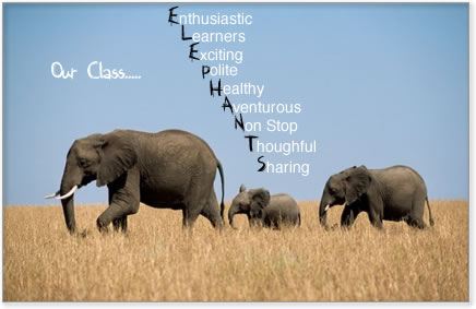 The Elephants Acrostic Poem