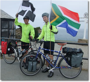 Chris and Dan Lands End to Cape Town